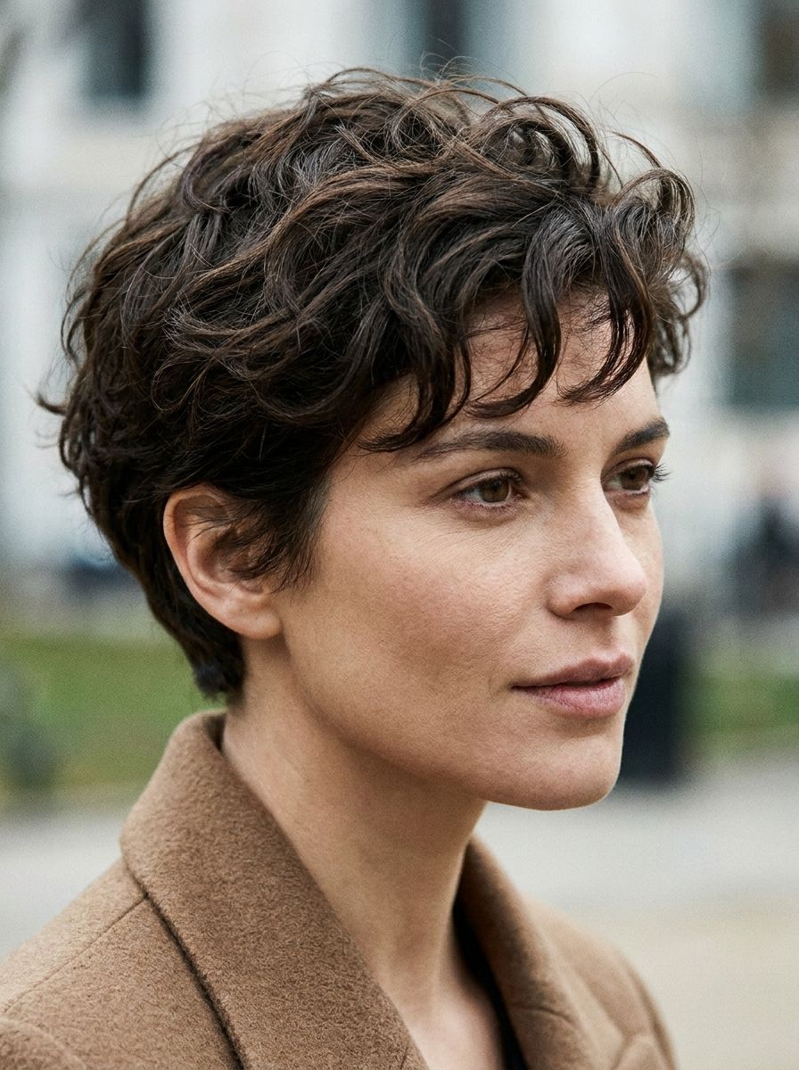 Texturierter Crop für dickes Haar - Kurzhaarfrisuren für dickes Haar
